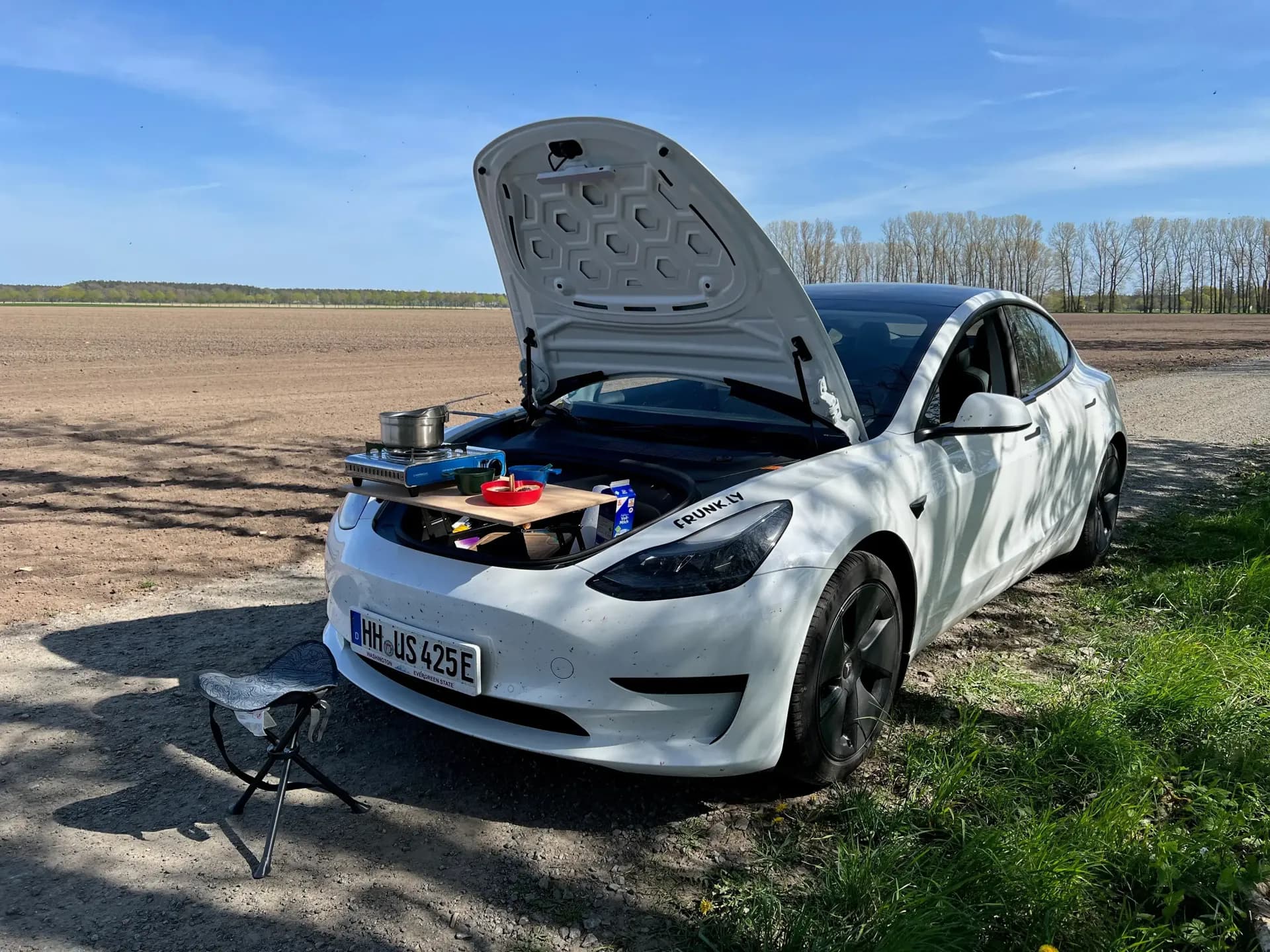 Kaffeepause auf dem Land