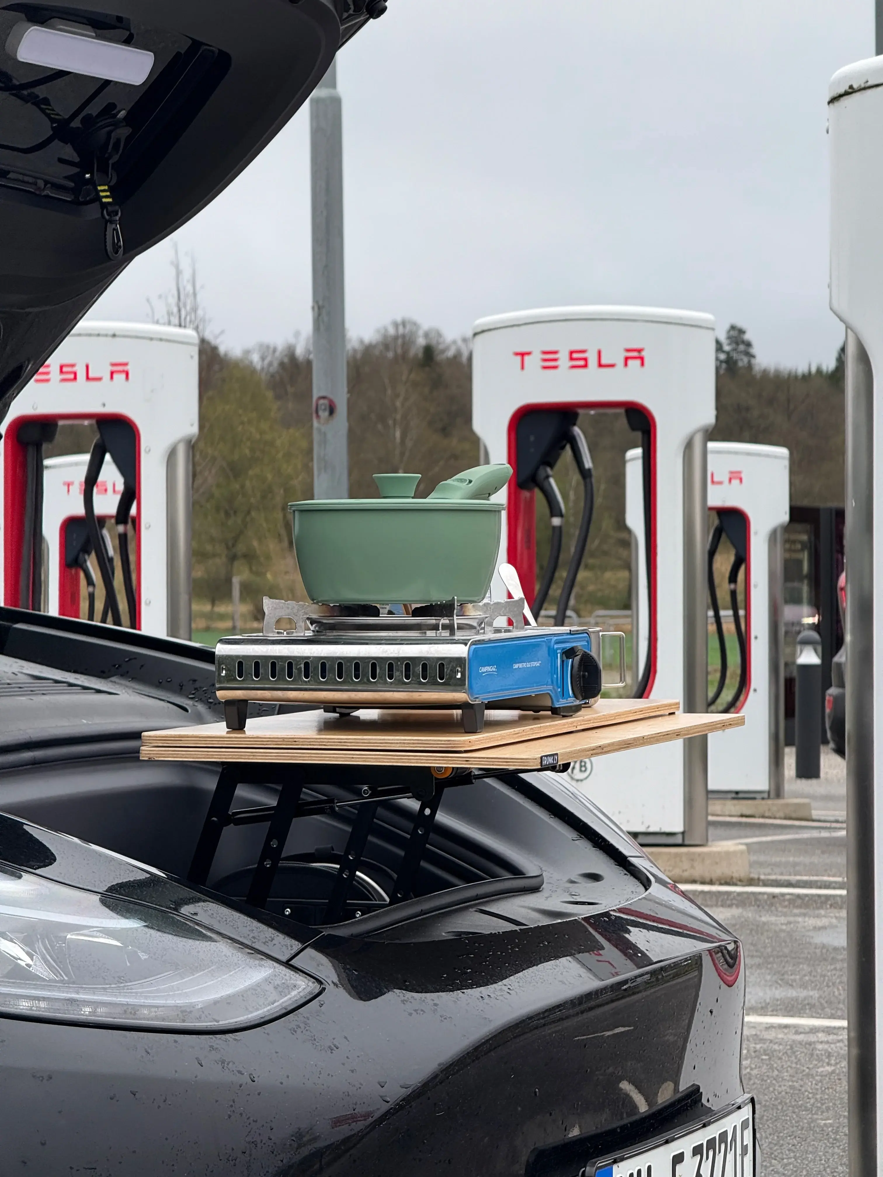 Kochen am abgelegenen Supercharger