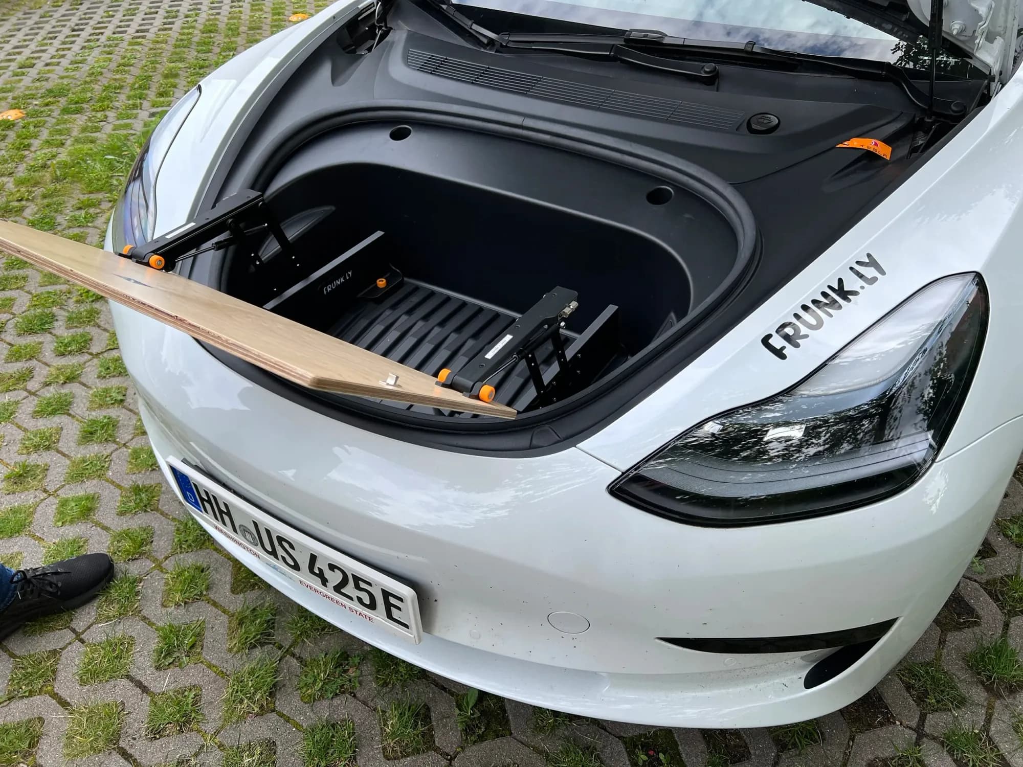 Voller Zugang zum Frunk.