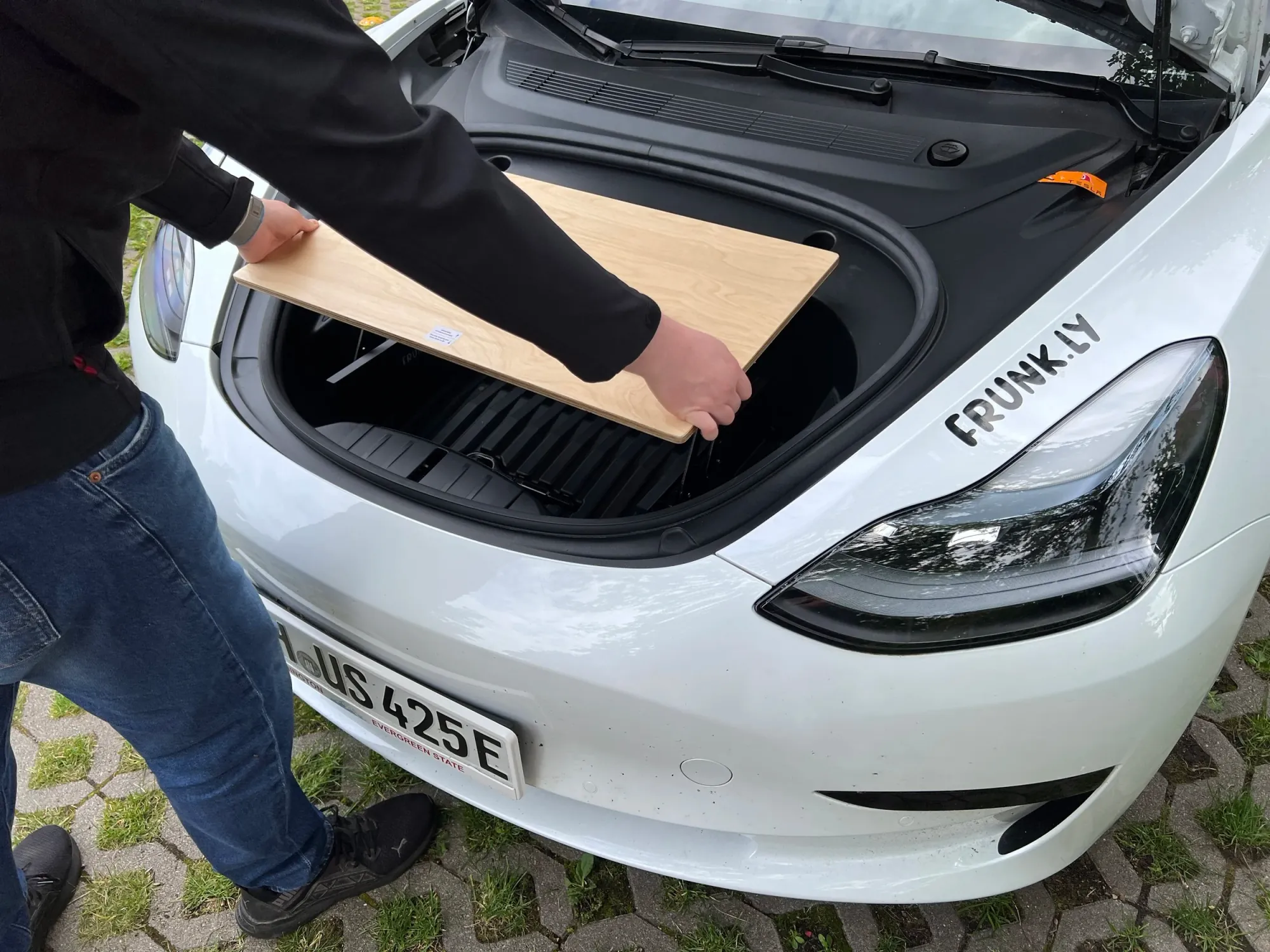 Richte die Beine aus.