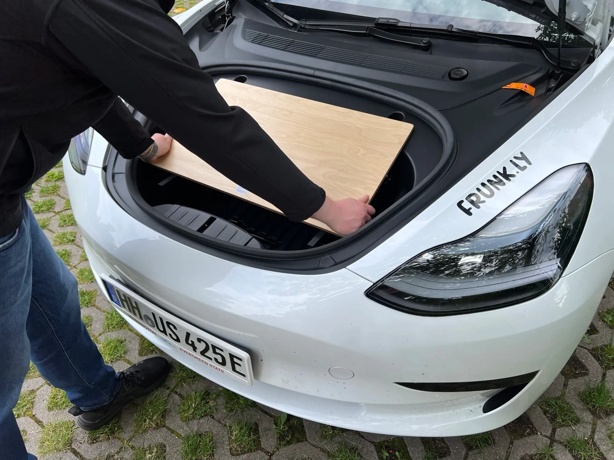 Der Tisch ist verstaut.